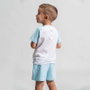 Pijama Corto Single Jersey Mickey Azul Claro 18 Meses