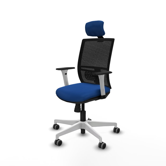 PIQUERAS Y CRESPO Silla de oficina Yunquera Azul con mecanismo Sincro PIQUERAS Y CRESPO Silla de oficina Yunquera Azul con mecanismo Sincro