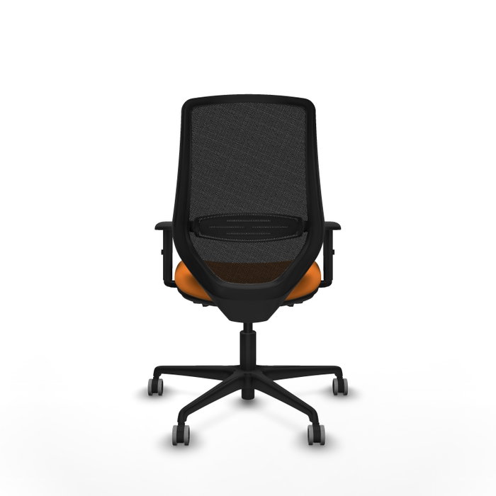 PIQUERAS Y CRESPO Silla de oficina Mardos con Mecanismo Sincro/Traslack Naranja y Negro PIQUERAS Y CRESPO Silla de oficina Mardos con Mecanismo Sincro/Traslack Naranja y Negro