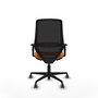 PIQUERAS Y CRESPO Silla de oficina Mardos con Mecanismo Sincro/Traslack Naranja y Negro