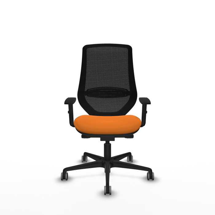 PIQUERAS Y CRESPO Silla de oficina Mardos con Mecanismo Sincro/Traslack Naranja y Negro PIQUERAS Y CRESPO Silla de oficina Mardos con Mecanismo Sincro/Traslack Naranja y Negro