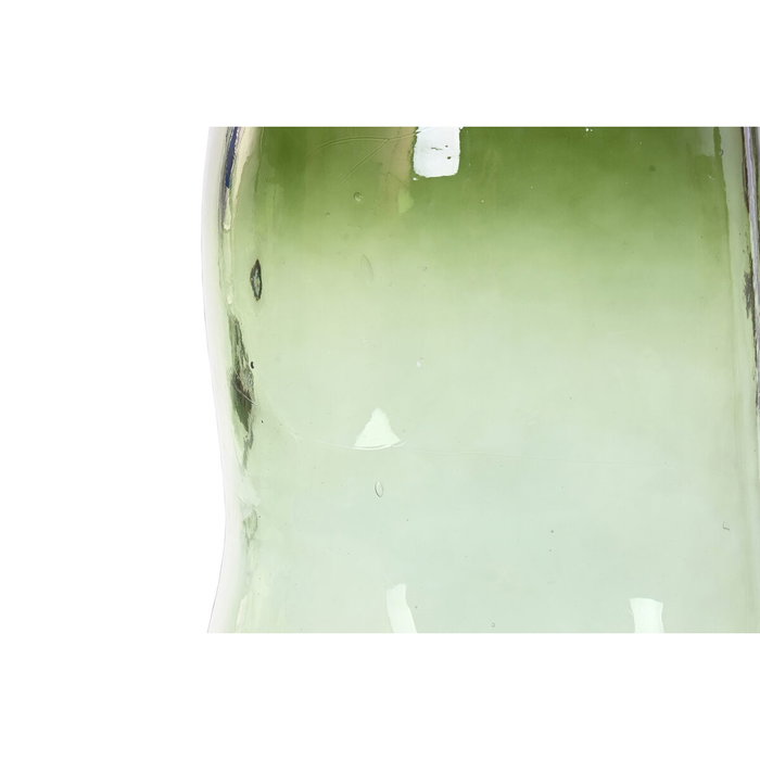 DKD Home Decor Jarrón de Cristal Reciclado Verde Oscuro 43L