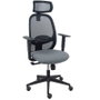 PIQUERAS Y CRESPO Silla Cilanco con Mecanismo Sincro, Asiento Gris y Respaldo Negro