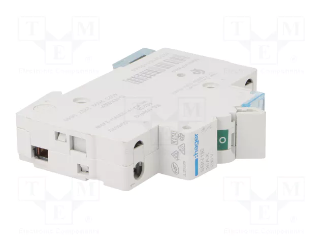 Hager SBN116 Interruptor Automático 16A 1 Polo 230VAC Hager SBN116 Interruptor Automático 16A 1 Polo 230VAC