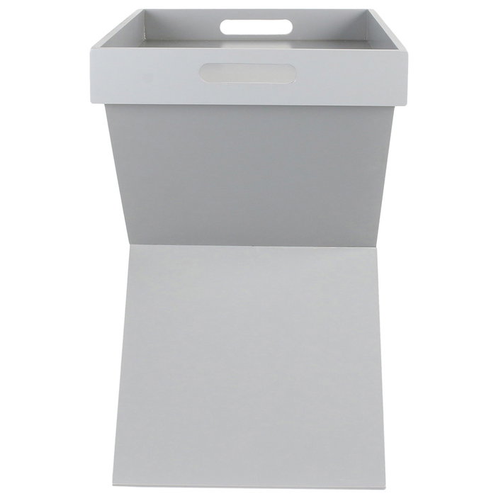 Home Deco Factory Mesa Bandeja Desmontable Gris 46x32 cm h.48,5 cm