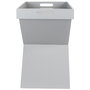 Home Deco Factory Mesa Bandeja Desmontable Gris 46x32 cm h.48,5 cm
