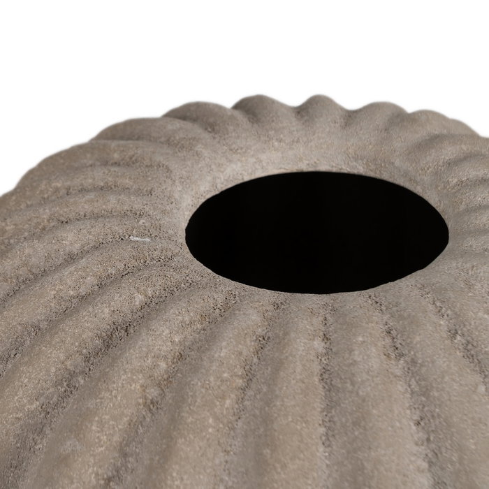 Jarrón Gris Oscuro Cerámica Decoración 30 X 30 X 30 cm