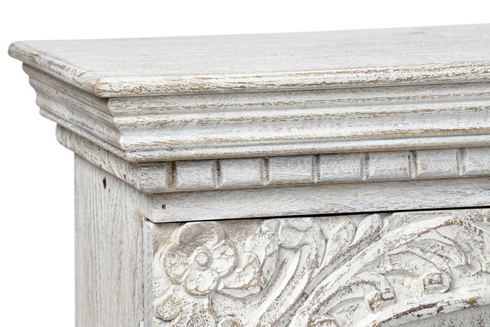 DKD Home Decor Mueble TV Arabe Blanco 160 x 65 x 40 cm