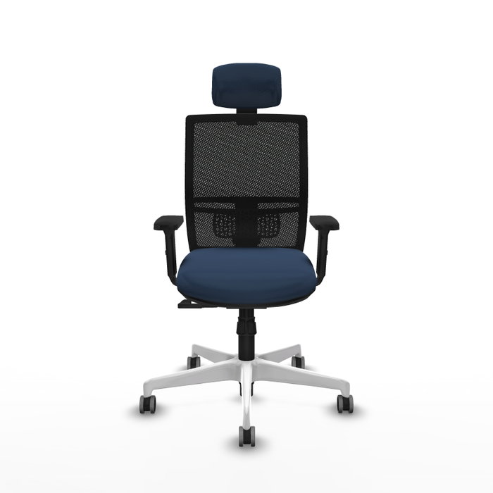 PIQUERAS Y CRESPO Silla de oficina Yunquera con mecanismo Sincro, Azul marino y Negro PIQUERAS Y CRESPO Silla de oficina Yunquera con mecanismo Sincro, Azul marino y Negro