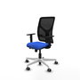PIQUERAS Y CRESPO Silla de oficina Motilla con mecanismo Sincro/Traslack, Azul y Negro