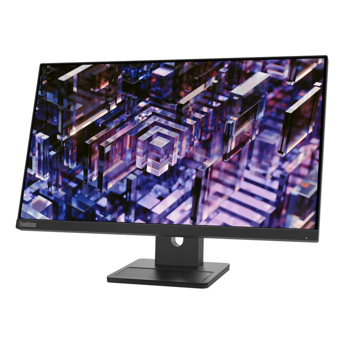 Lenovo ThinkVision E24q-30 Monitor Profesional 23.8 Pulgadas QHD 2560x1440 IPS, 100Hz, Altura Ajustable, Altavoces, HDMI/DP, Energy Star, TCO Certified - Negro