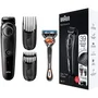 Cortabarbas Braun Beardtrimmer Series 3000 BT3242/ con Batería/ Incluye Gillette F5 ProGlide