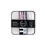 Bidasoa Set de 2 Bandejas de Porcelana Zigzag 15x15 cm