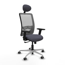 PIQUERAS Y CRESPO Silla de oficina Zulema con Mecanismo Sincro, Gris