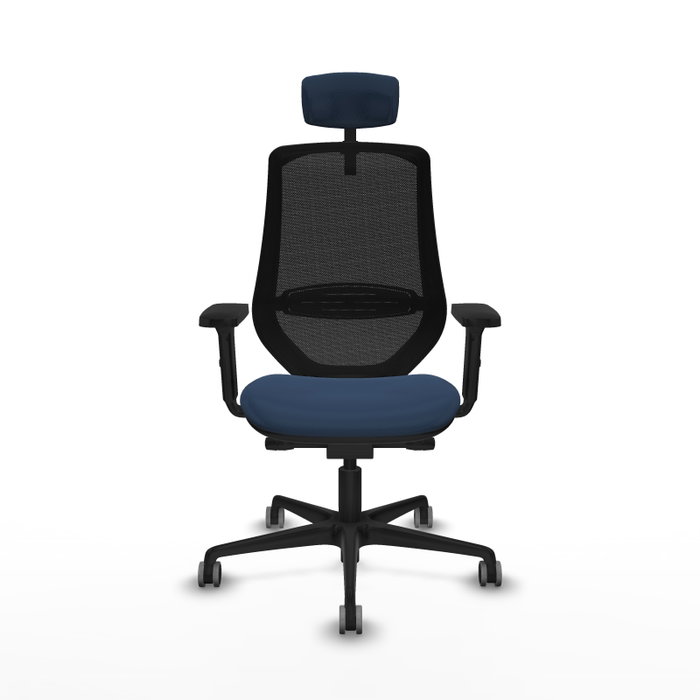 PIQUERAS Y CRESPO Silla de oficina Mardos con mecanismo Sincro/Traslack, Azul marino y Negro PIQUERAS Y CRESPO Silla de oficina Mardos con mecanismo Sincro/Traslack, Azul marino y Negro