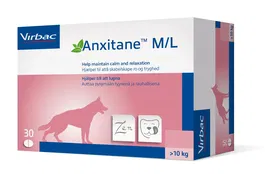 Virbac Anxitane M-L 30 Comprimidos Masticables para Perros y Gatos