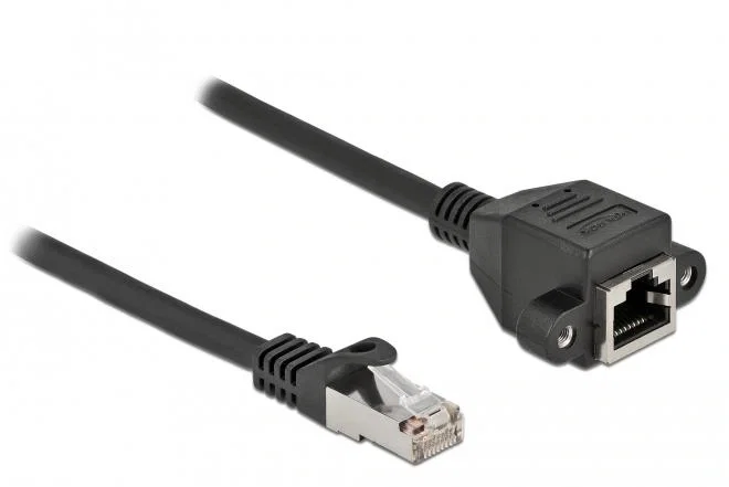 DeLOCK Cable de extensión de red Cat.6A S/FTP RJ45 macho a RJ45 hembra 3 m negro DeLOCK Cable de extensión de red Cat.6A S/FTP RJ45 macho a RJ45 hembra 3 m negro