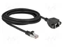 DeLOCK Cable de extensión de red Cat.6a S/FTP RJ45 de 3 m Negro