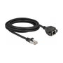 DeLOCK Cable de extensión de red Cat.6a S/FTP RJ45 de 3 m Negro