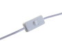 DKD Home Decor Lámpara de Sobremesa de Porcelana y Algodón Blanco