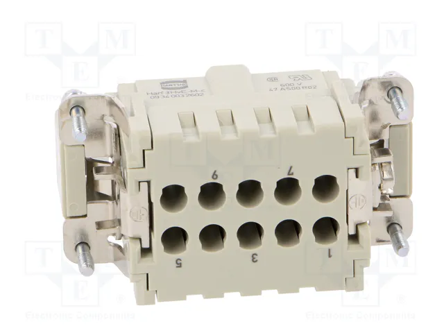 HARTING Han Hv E® Conector de plantilla de contacto macho HARTING Han Hv E® Conector de plantilla de contacto macho