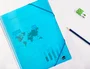 Liderpapel Carpeta escaparate con espiral, 20 fundas, DIN A5, Azul