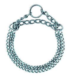 Freedog Collar Estrangulador Doble Cadena 2,5 mm x 65 cm