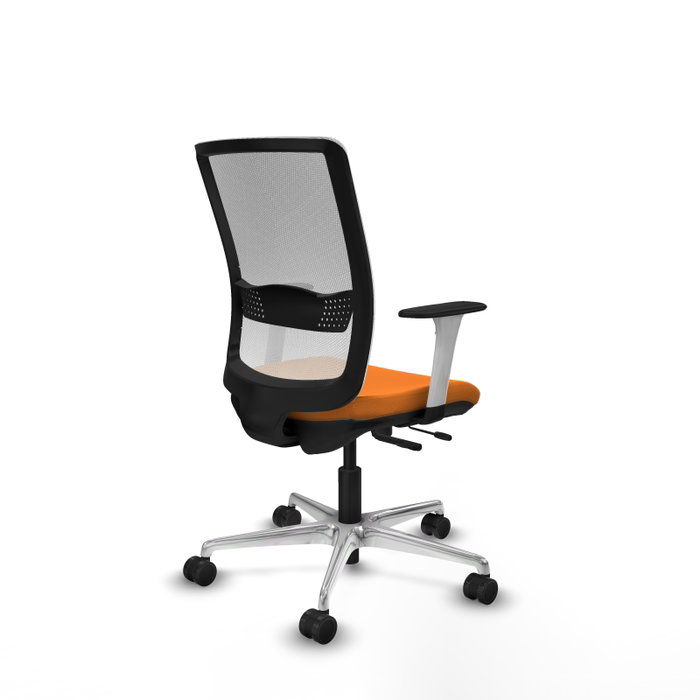 PIQUERAS Y CRESPO Silla de oficina Haches Naranja y Blanco PIQUERAS Y CRESPO Silla de oficina Haches Naranja y Blanco