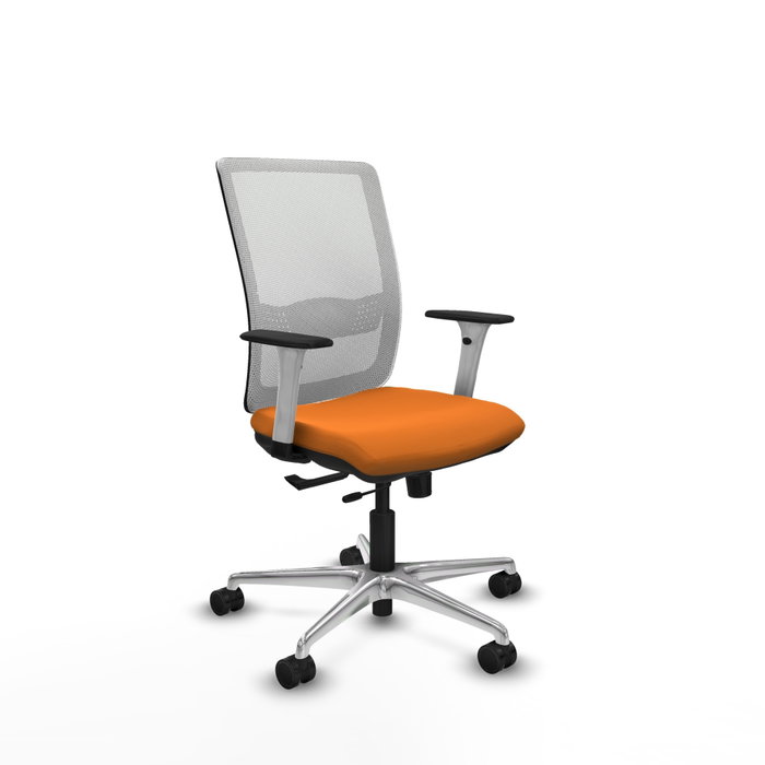 PIQUERAS Y CRESPO Silla de oficina Haches Naranja y Blanco PIQUERAS Y CRESPO Silla de oficina Haches Naranja y Blanco