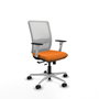 PIQUERAS Y CRESPO Silla de oficina Haches Naranja y Blanco