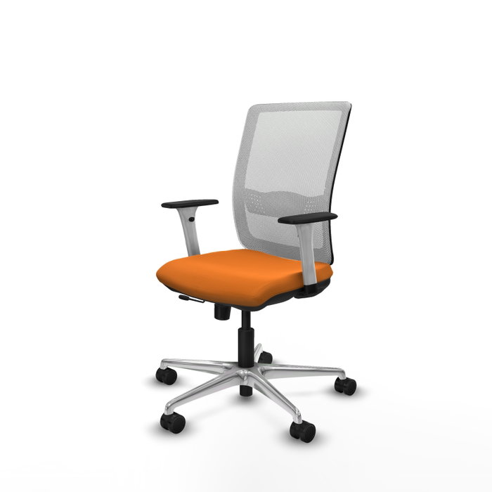 PIQUERAS Y CRESPO Silla de oficina Haches Naranja y Blanco PIQUERAS Y CRESPO Silla de oficina Haches Naranja y Blanco