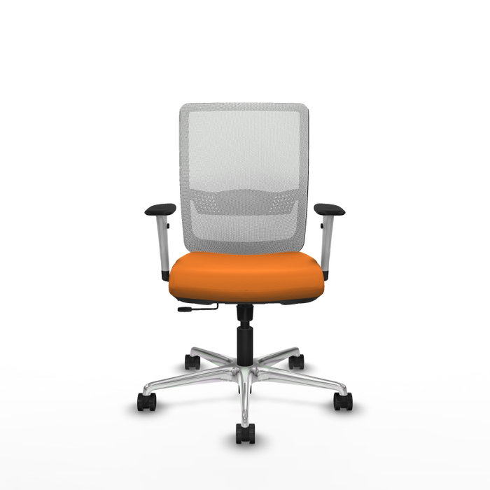 PIQUERAS Y CRESPO Silla de oficina Haches Naranja y Blanco PIQUERAS Y CRESPO Silla de oficina Haches Naranja y Blanco