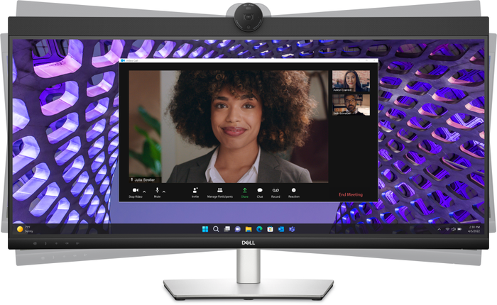 DELL P3424WEB - Monitor curvo 86.7 cm (34.1") 4K UltraWide UHD (3440x1440) 21:9 IPS 60Hz, 5ms, USB-C 90W, Altavoces, Cámara Web, Ethernet, Negro