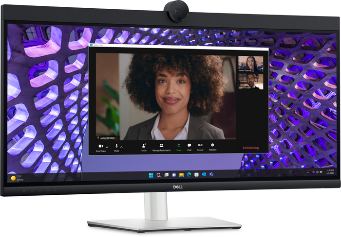 DELL P3424WEB - Monitor curvo 86.7 cm (34.1") 4K UltraWide UHD (3440x1440) 21:9 IPS 60Hz, 5ms, USB-C 90W, Altavoces, Cámara Web, Ethernet, Negro