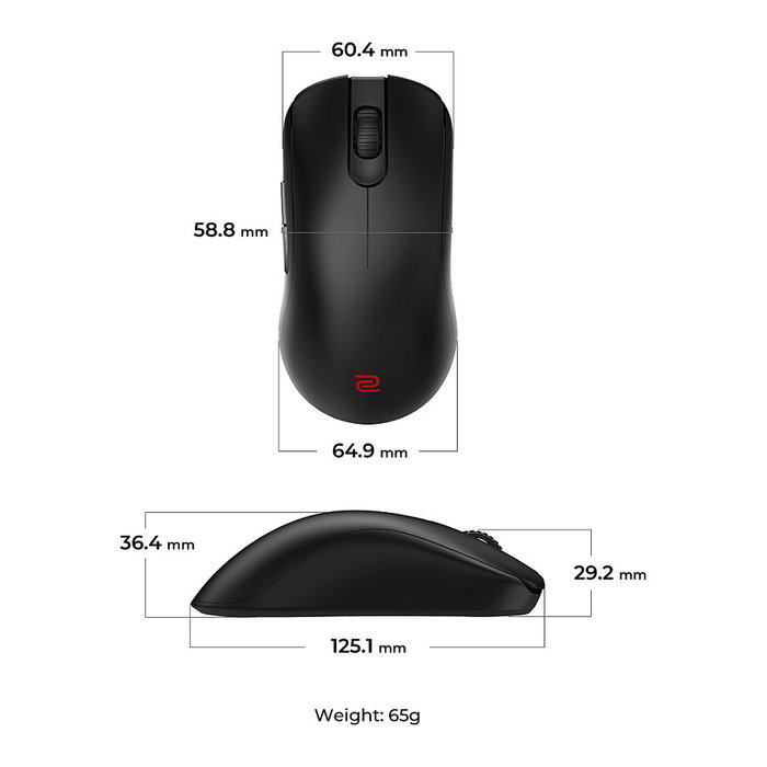 Zowie FK2-DW Ratón inalámbrico gaming 4K