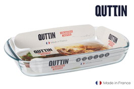 Quttin Pack de 6 Fuentes de Vidrio Rectangulares 3 L