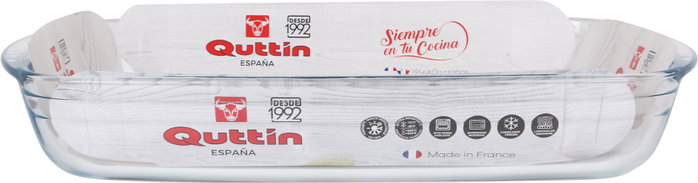 Quttin Pack de 6 Fuentes de Vidrio Rectangulares 3 L