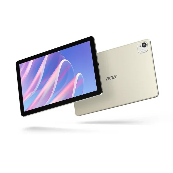 Acer Tablet Iconia A10-31M-A8C1 10.1" IPS 1280x800, 8 núcleos Allwinner A537, 4 GB RAM, 64 GB, Android 15, Wi-Fi 6, Cámara 8+5 MP, Color Plata