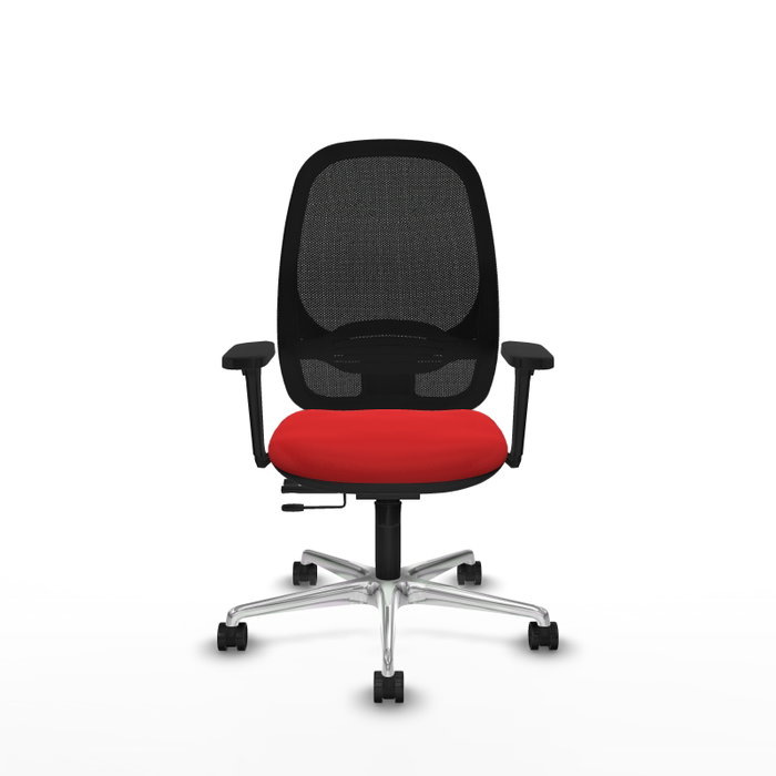 PIQUERAS Y CRESPO Silla de oficina Cilanco con mecanismo Sincro/Traslack Rojo y Negro PIQUERAS Y CRESPO Silla de oficina Cilanco con mecanismo Sincro/Traslack Rojo y Negro