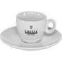 Gaggia Milano Set de 6 Tazas de Espresso y Platillos Blanco