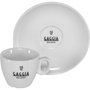 Gaggia Milano Set de 6 Tazas de Espresso y Platillos Blanco
