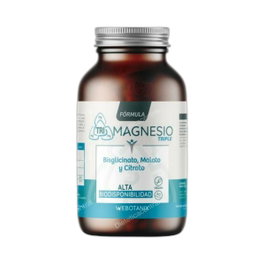 Webotanix Tri Magnesio Triple Fórmula 60 Cápsulas - Suplemento de Magnesio