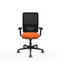 PIQUERAS Y CRESPO Silla de oficina Zulema Naranja y Negro