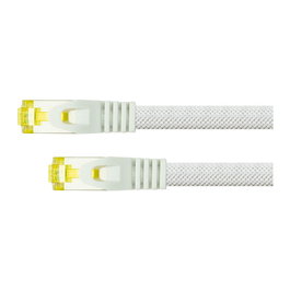 PYTHON Series Cable de red Cat.7 con recubrimiento de nailon blanco 5m
