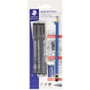Staedtler Rotulador Calibrado Micrométrico 308 Negro de 3 unidades con Regalos