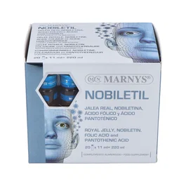 MARNYS Nobiletil 20 Viales Jalea Real Nobiletina Ácido Pantoténico Ácido Fólico Complemento Alimenticio
