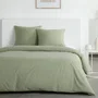 Today Essential Juego de Ropa de Cama 2 Personas 220x240 cm, Efecto Lavado Color Salvia