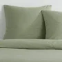 Today Essential Juego de Ropa de Cama 2 Personas 220x240 cm, Efecto Lavado Color Salvia