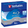 Verbatim 5 BD-R Discos Blu-Ray 25GB 6x Jewel Case 43715