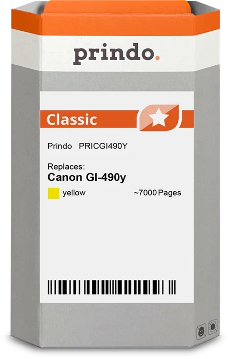 Prindo Cartucho de tinta amarillo PRICGI490Y Classic Prindo Cartucho de tinta amarillo PRICGI490Y Classic